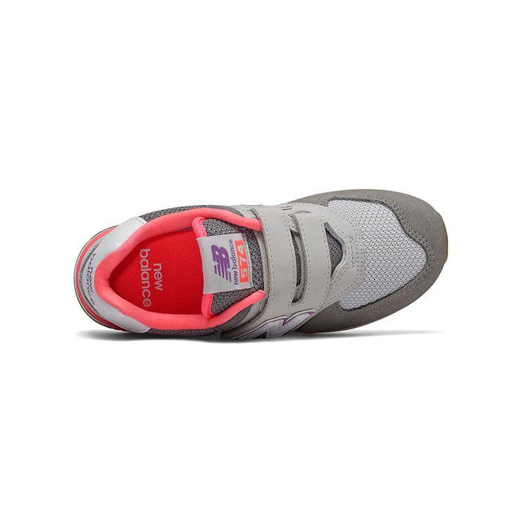 New Balance Кроссовки для ходьбы серии Nb 574 Core Plus с низким верхом, детская обувь, серый/розовый YV574SOC