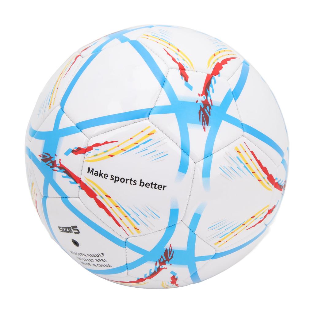 Adult Size 5 Soccer Ball PVC Soccer Ball Wear Resistant Explosion Proof Football for Game Training Practice Youth Adult