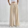 New Autumn and Winter Women's Commuter Style Pleated Casual Wide-leg Pants and Loose Long Pants