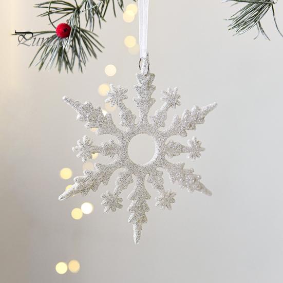 Блестящие рождественские украшения, лось, снежинка, елочные подвесные украшения, зимняя тематика, праздничный декор, подвеска для деревьев, стен, дверей