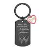 1Pc Stainless Steel Commemorative Gift Love Accessories Fashion Accessories Engraved Keychain Simple Style Black Russian Keychain
