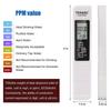 White Digital Water Quality Tester TDS EC Meter Range 0-9990 Multifunctional Water Purity Temperature Meter TEMP PPM Tester