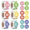 Self-Adhesive Clothing Size Sticker Round XS/S/M/L/XL/2XL/3XL Adhesive Labels Clothing Label Universal Size Sealing Sticker