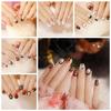 24pcs/set Quick Nial Halloween Short Pumpkin Wearable Nail Stickers Finished Manicure