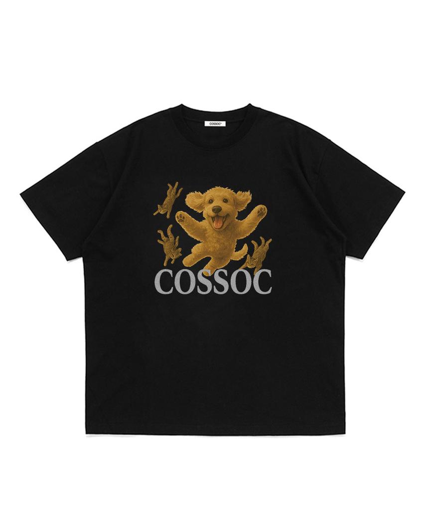 Koso Кошка Собака Футболка с коротким рукавом (белый)