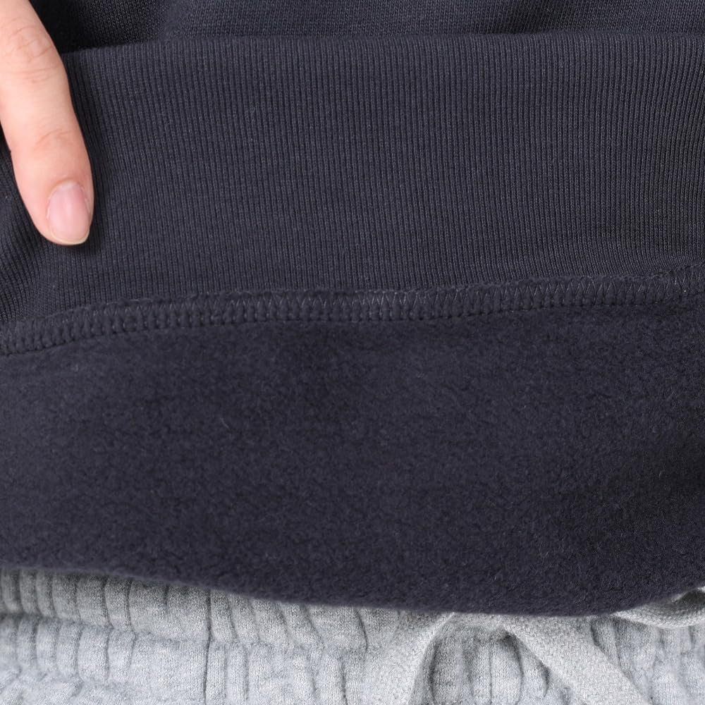 Champion Casual Long Sleeve Cotton USA Graphic Off Size L Women's Sweatshirt, 100% Print, Half-Zip, Black, (CW-Y012)