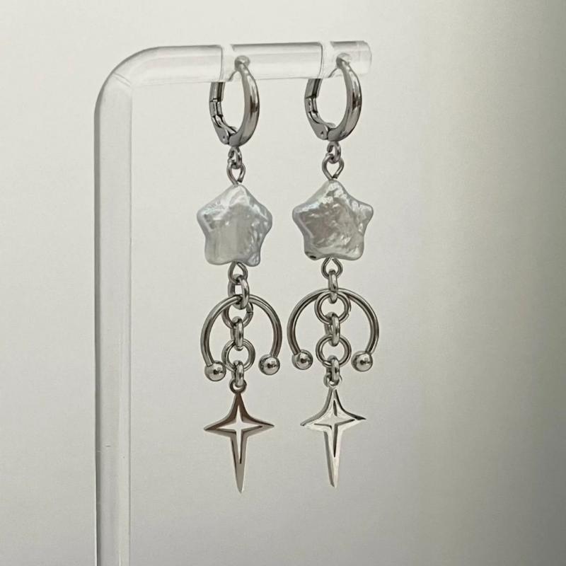 Gothic Vintage Barbed Cross Sword Earrings For Women Fashion Cool Punk Rock Party Jewelry Accessories Gift