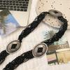 Waistband Ethnic Style Weave Belt Woven Tassel Waist Chain Bohemian Style Belt  Female/Girls