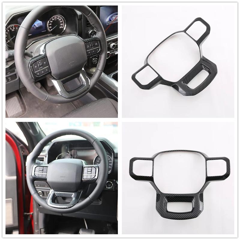 For Ford F-150 F150 Gear Shift Panel Front Center Storage Cover Water Cup Frame Trim Interior Car Styling Accessories