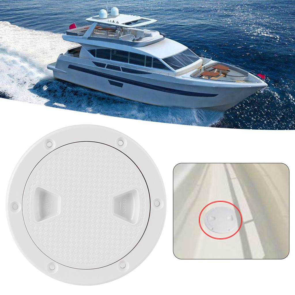 Marine ABS Rounded Deck Cover Inspection Hatch Yacht RV Boat Accessories4inch