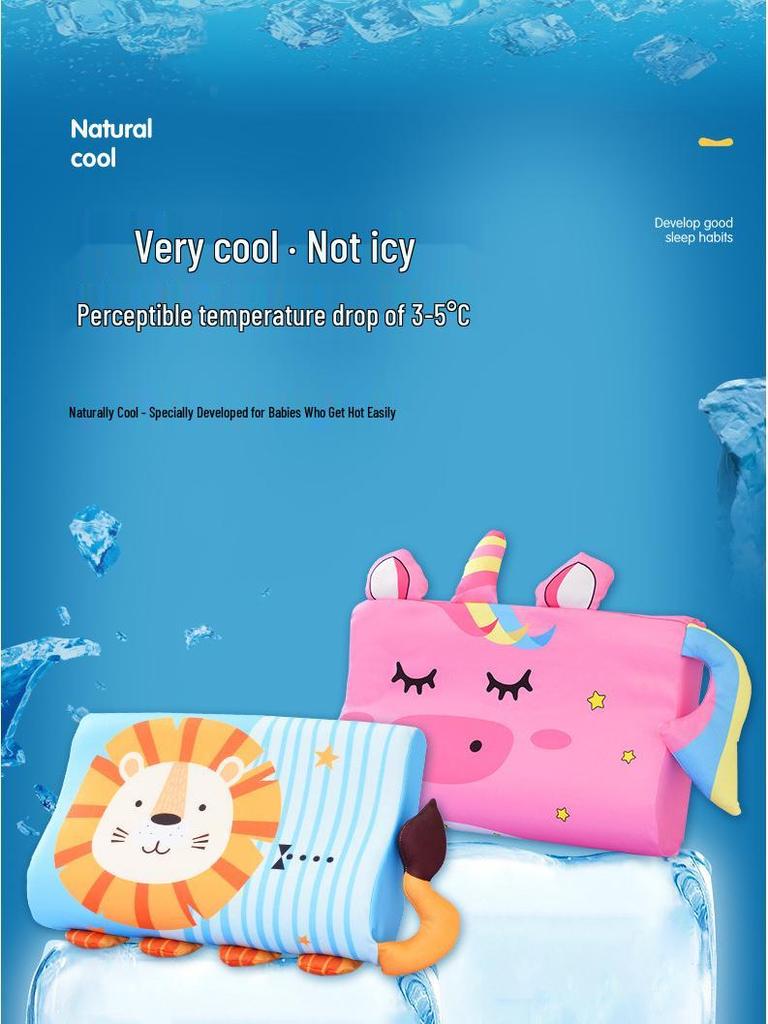 Cute Cartoon Memory Foam Neck Pillow for Pressure-Free Sleep with Pillowcase