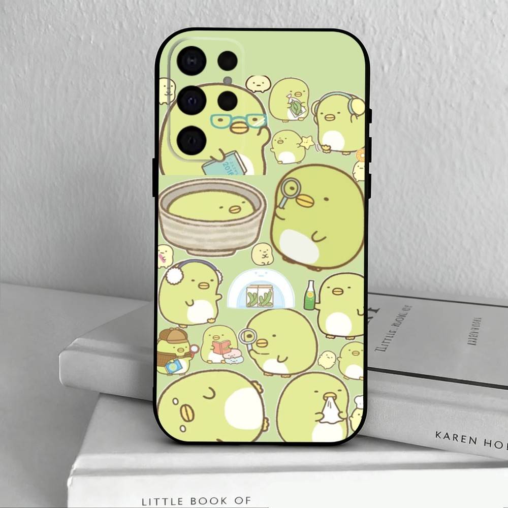 Чехол для телефона S-Sumikko Anime G-Gurashi-I для Samsung S25, S24, S21, S22, S23, S30, Ultra, S20, Plus, Другие Мягкий Черный Чехол