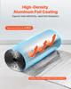 Double Reflective Insulation Roll, Double-Sided Aluminum Foil Radiant Barrier, 6mm 30.48 m x 1.22 m, Dual-Layer Air Bubble Heat Reflective Shield,