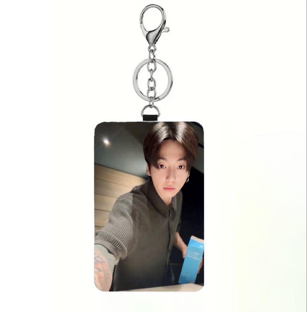 [Б/У] BTS Jungkook Кожаный чехол для пропуска 7,5 x 11,5 см