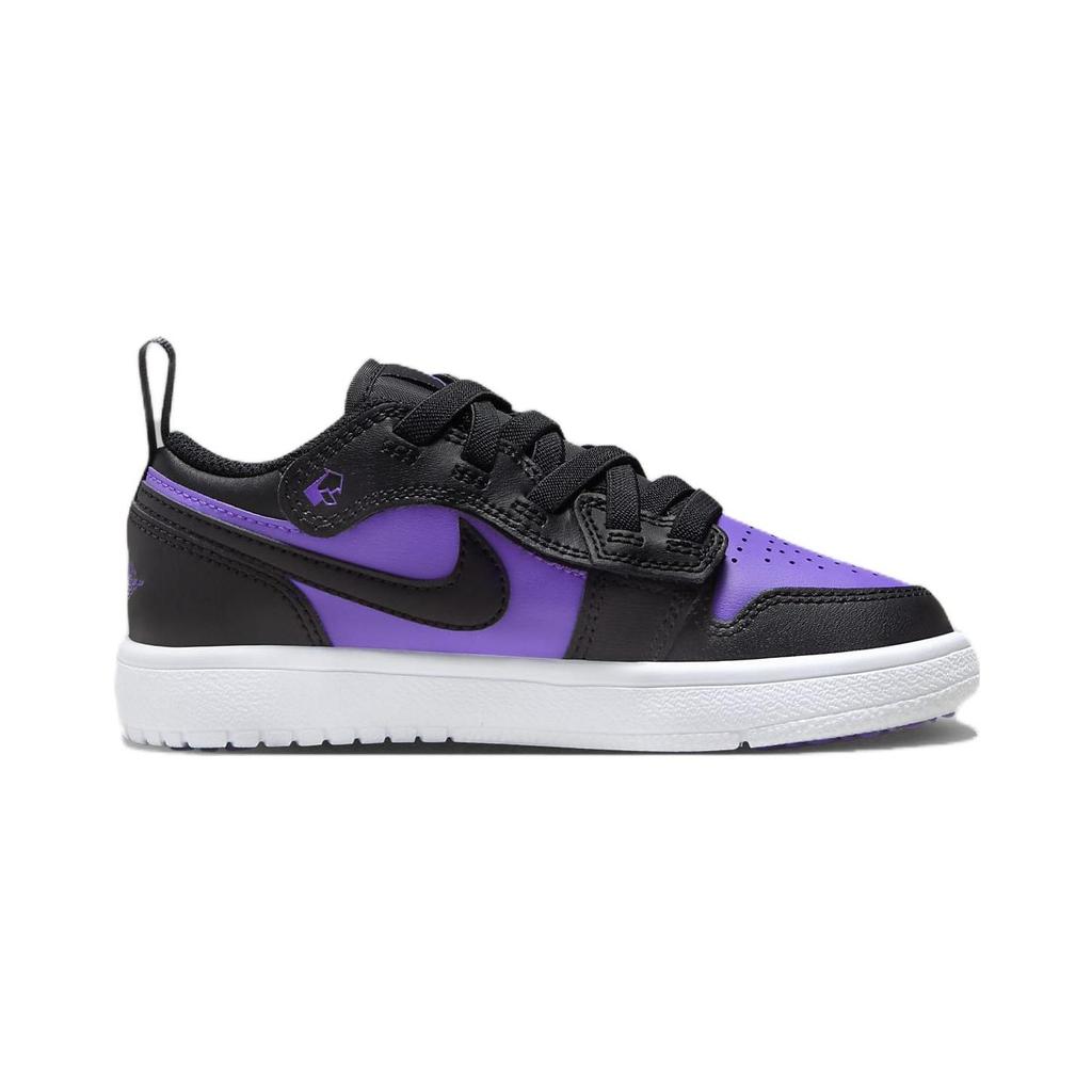 Кроссовки Air Jordan 1 Low ALT PS Purple Venom для детей Белые Черные DR9748-505
