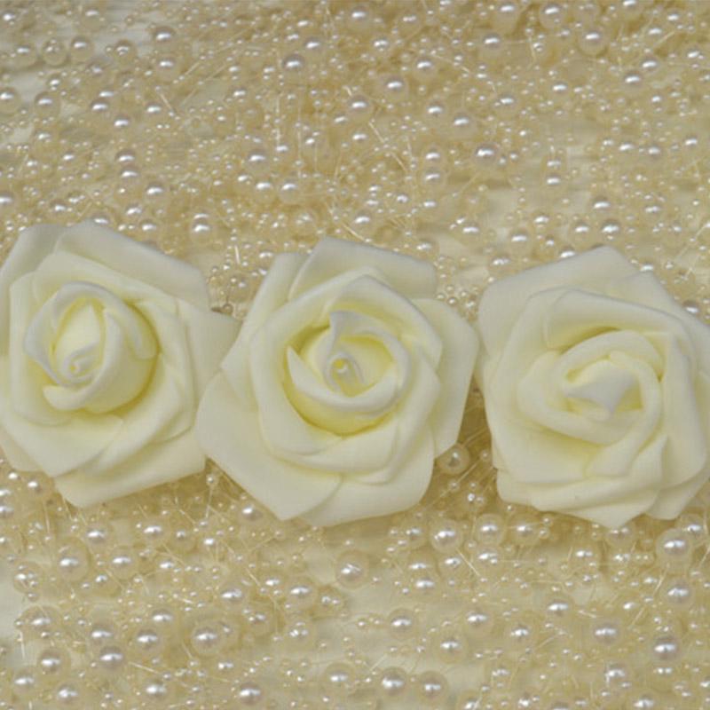 Модный декор для вечеринки, букет искусственных роз, сделай сам, домашний искусственный ПЭ-бутоны для вечеринки, пенопластовые цветы 6 см, свадьба, 10 шт.