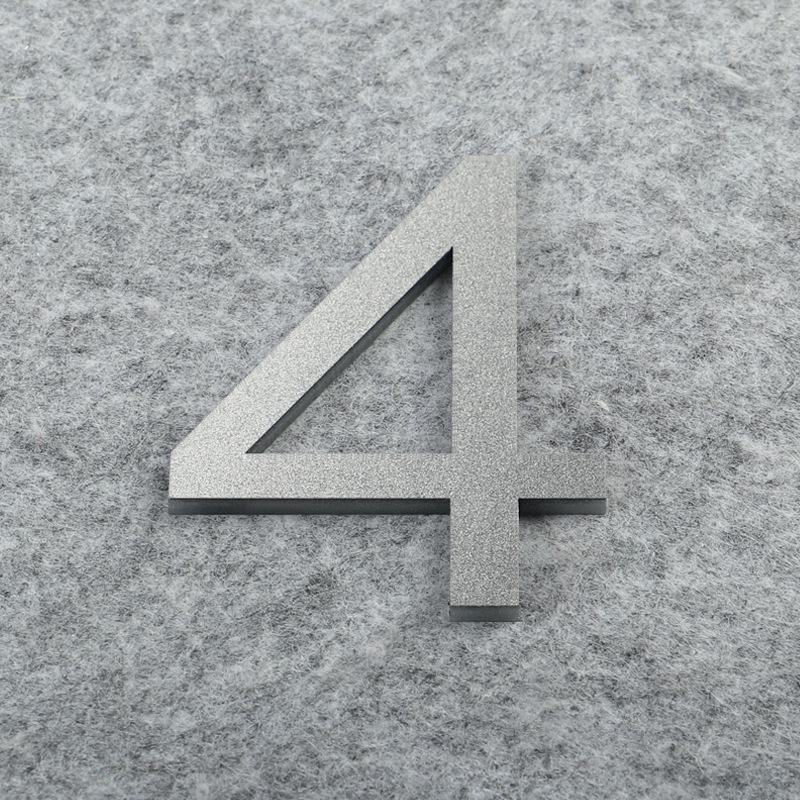 Матовая бронза золото 3D акриловые буквы номер дома настенные наклейки