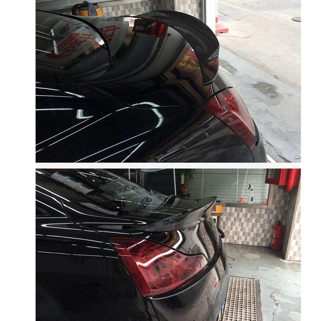 ПОДХОДИТ ДЛЯ 2008-2013 INFINITI G37 2-ДВЕРНЫЙ ГЛЯНЦЕВЫЙ ЧЕРНЫЙ/Углеродное волокно ВЫСОКИЙ СПОЙЛЕР ЗАДНЕГО БАГАЖНИКА С ГЛЯНЦЕВОЙ ОТДЕЛКОЙ