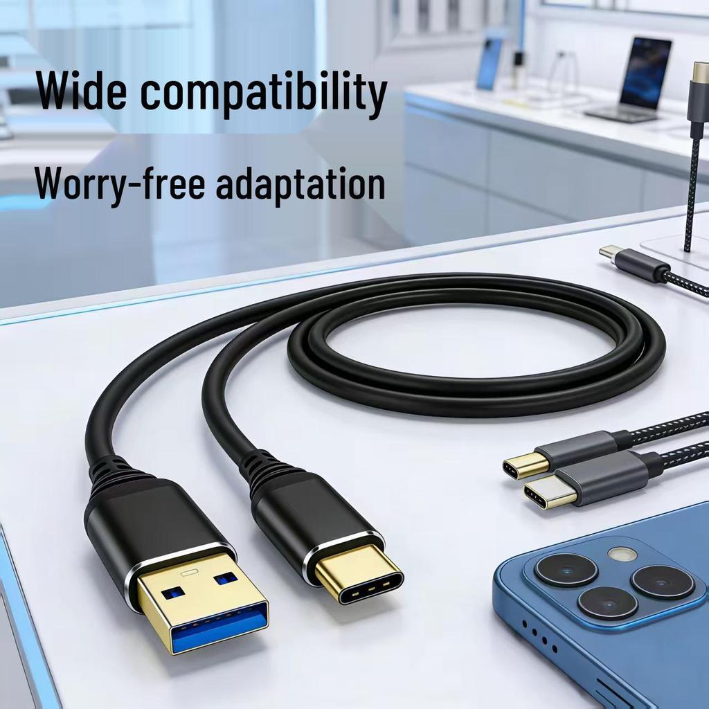 Кабель USB 3.2 Gen 2 Type-C, высокоскоростная передача 10 Гбит/с для мобильных жестких дисков объемом 4 ТБ