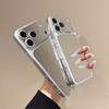 Чехол для телефона со зеркалом для макияжа Для For Iphone 16 1 14 13 12 11 17 Pro Max Жесткий Акриловый Прозрачный Ударопрочный Мягкий Бампер Чехол Funda