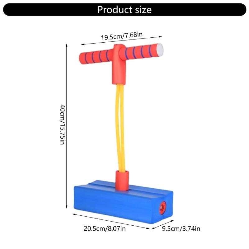 Безопасная пенная палка-попрыгунчик для малышей, игрушка для прыжков в помещении и на улице со звуком и светящимся рулем