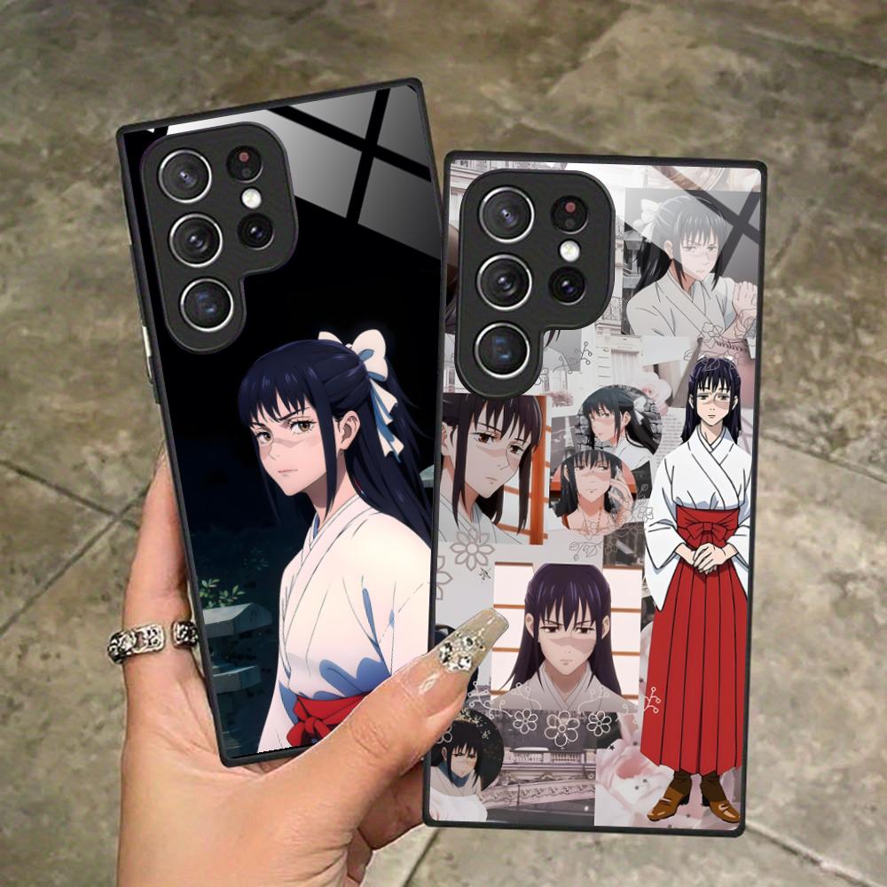 Чехол для мобильного телефона JJK Utahime Iori из стекла для Samsung Galaxy S26 S25 S24 S23 S22 S21 S20 Note20 Plus FE Ultra Цветной чехол
