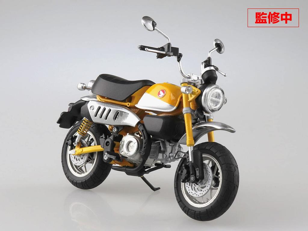 Skynet Завершенный мотоцикл Honda Monkey125 Banana Yellow 1/12