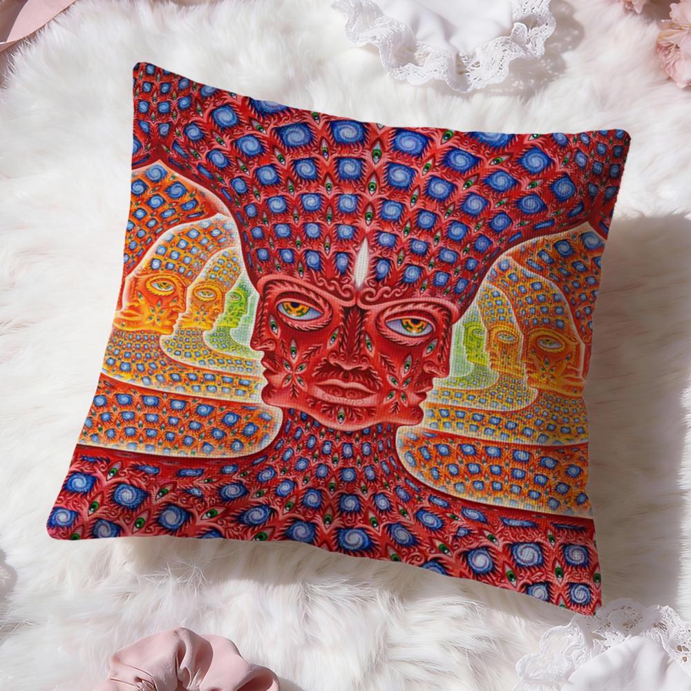 Психоделическая наволочка Alex Grey Trippy, премиальный комфорт, двусторонняя, дизайн «два в одном» для любой комнаты и салона автомобиля