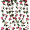 45 Flowers 7Ft Artificial Silk Rose Flower Hanging Garland Vine Wedding Decor UK