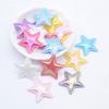 50Pcs 30mm Padded Glitter Cloth Star Applique for DIY Hat Clothes Fabric Sewing Patches Headwear Hair Clips Bow Decor Accessory