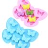 8 отверстий бабочка шоколад силиконовая форма насекомое форма летний напиток ледяной декор 3D простота конфеты желе форма свеча мыловарение