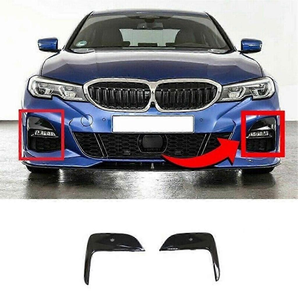 Front Bumper Fog Light Grille Trim for BMW 3 Series G20 G28 320li 325Li 330l 2019-2022 51118089207 5-Good