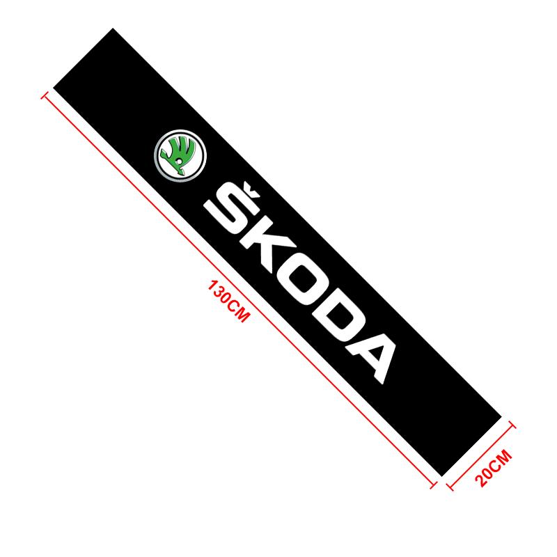 1Pcs Car Windshield Sticker Fashion Sport Decals Decoration Sticker For Skoda Octavia Enyaq Rapid Karoq Derivati Fabia Kodiaq Kamiq Superb Yeti