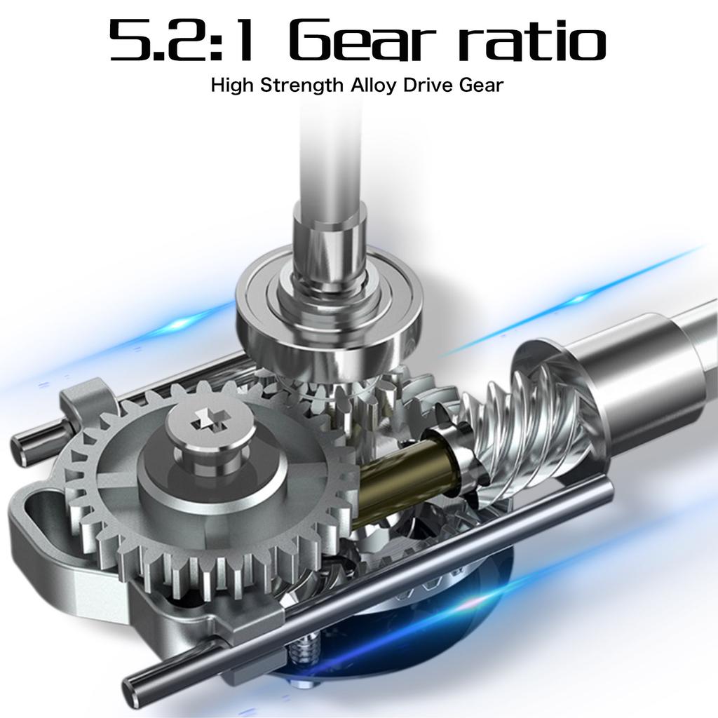 Катушка для спиннинга с высокопрочной алюминиевой шпулей 5.2:1 Передаточное отношение Максимальное сопротивление 10 кг для ловли карпа Pesca