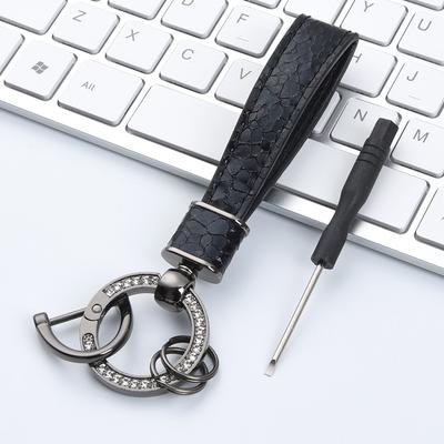 Роскошный кожаный брелок для мужчин и женщин, подвесной брелок для автомобиля, подвесной брелок на талию