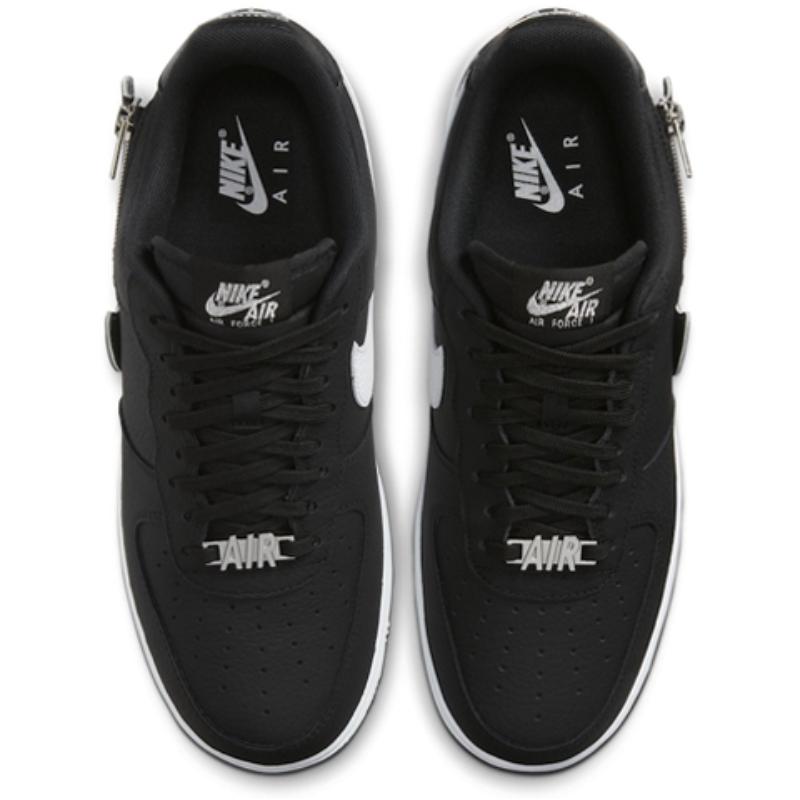 Nike Air Force 1 Low Zip Swoosh Black Sneakers CW6558-001