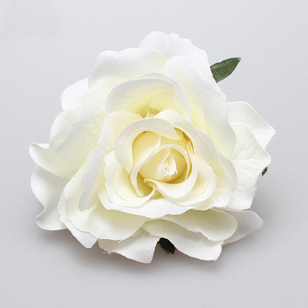 Rose Flower Hairpin Summer Beach Headdress Hawaii Flowers Hair Clips Bohe Bridal Flowers Hair Clips Barrette For Wedding
