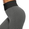 Женские эластичные леггинсы для фитнеса с высокой талией и принтом в виде решетки, брюки для йоги
