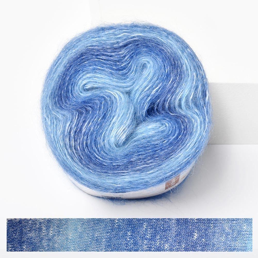 250 м пряжа для торта весна/лето градиентного цвета юбка кружево органическая хлопковая смесь пряжа своими руками