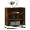 VidaXL Buffet Smoked Oak 68x35x76 Cm Engineered Wood and Metal, Storage Cabinet, Entryway Furniture, Accent Furniture 848976