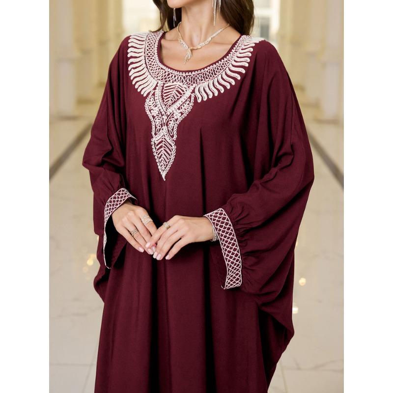 Женская мода весна осень с длинным рукавом и круглым вырезом свободная талия повседневные платья