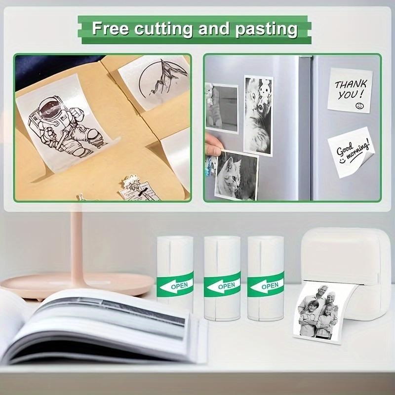 5/10 Rolls of Mini Printer Paper for Inkless Mini Pocket Printer, Portable Thermal Printer, Sticker Printer Paper
