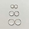 Mi0 Simple Thin Ring Earring(silver)