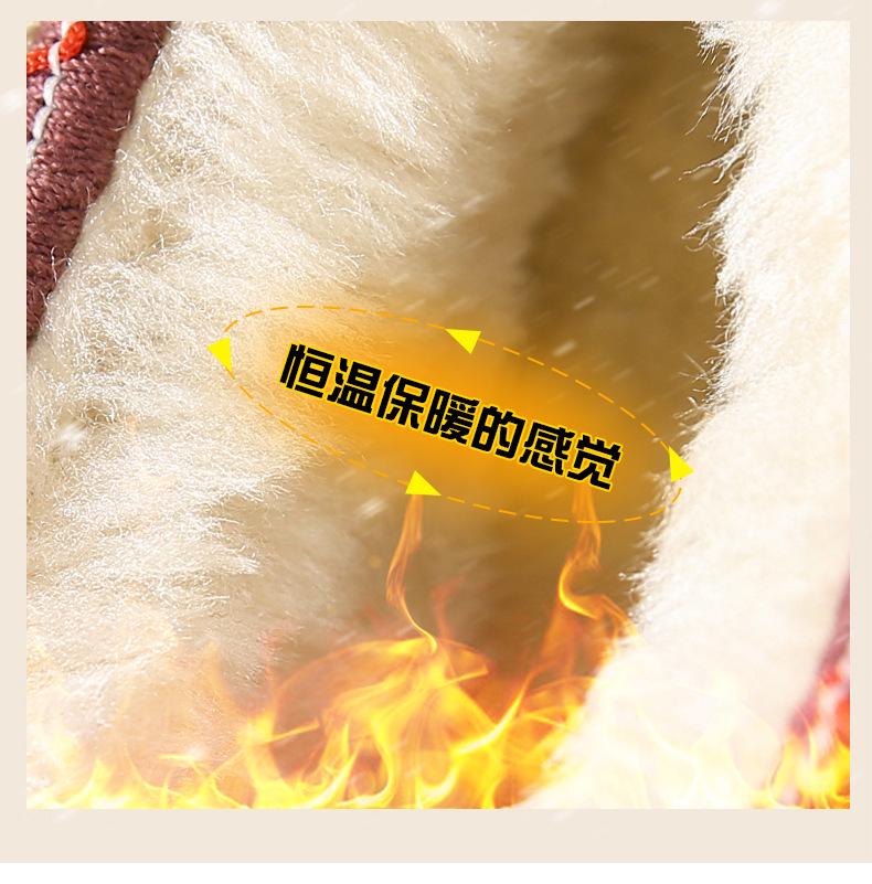 Зимние новинки 2023 года, женские этнические зимние сапоги на толстой подошве с бархатной подкладкой, ретро полушлепанцы, повседневный хлопковый стиль