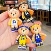 Trendy Bear Basketball Keychain Perfect For Car Backpack Accessories For Fans