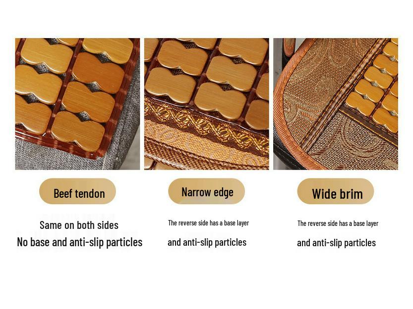 Летняя охлаждающая бамбуковая подушка для сиденья - Дышащая ледяная подкладка для офисного кресла или автомобиля
