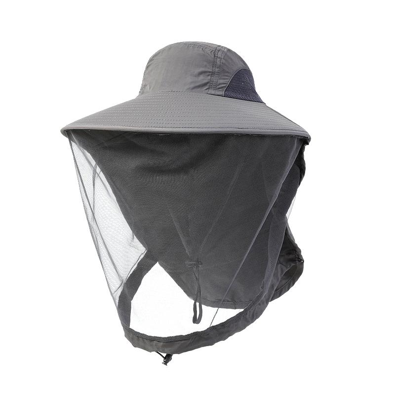 Женские/мужские солнцезащитные шляпы с козырьком, летние дышащие уличные аксессуары из сетки от насекомых и комаров