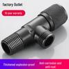 Утолщенный угловой кран 1/2", горячий и холодный, цвет gunmetal (оружейный металл), для туалета и водонагревателя