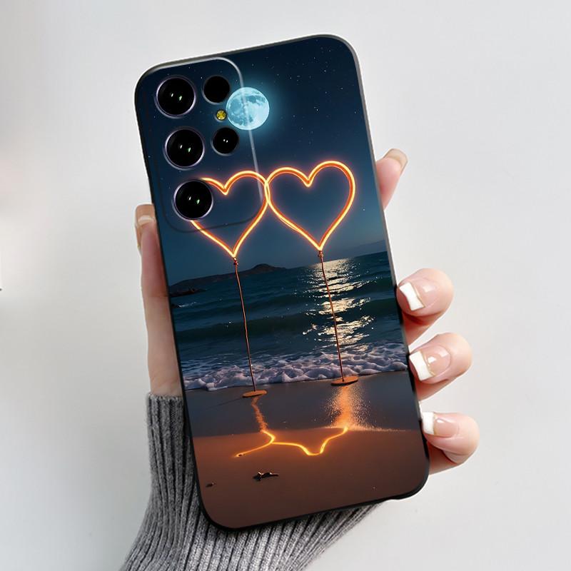 Чехол для Oukitel C61 Pro Чехол-обложка для Oukitel C61 GT Роскошный Милый Сердечко Заяц Забавный Черный ТПУ Мягкий Силикон Защитный Чехол для Телефона