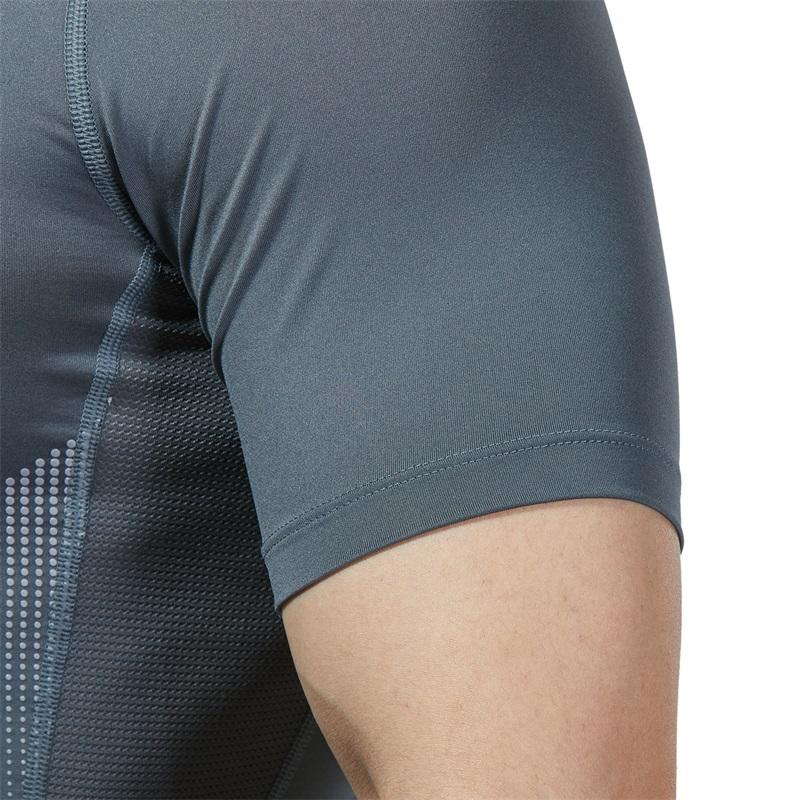Under Armour Мужские топы для тренировок HeatGear Vent Compression с короткими рукавами, серые 1362452-012